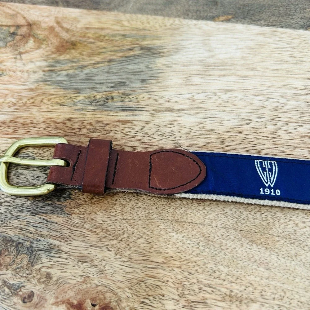 Leather Man LTD  Men's Westmoreland Country Club 1910 Ribbon Belt Size 40 Golf